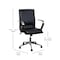 Flash Furniture Black LeatherSoft Office Chair with Chrome Arms GO-21111B-BK-CHR-GG - alternate 6